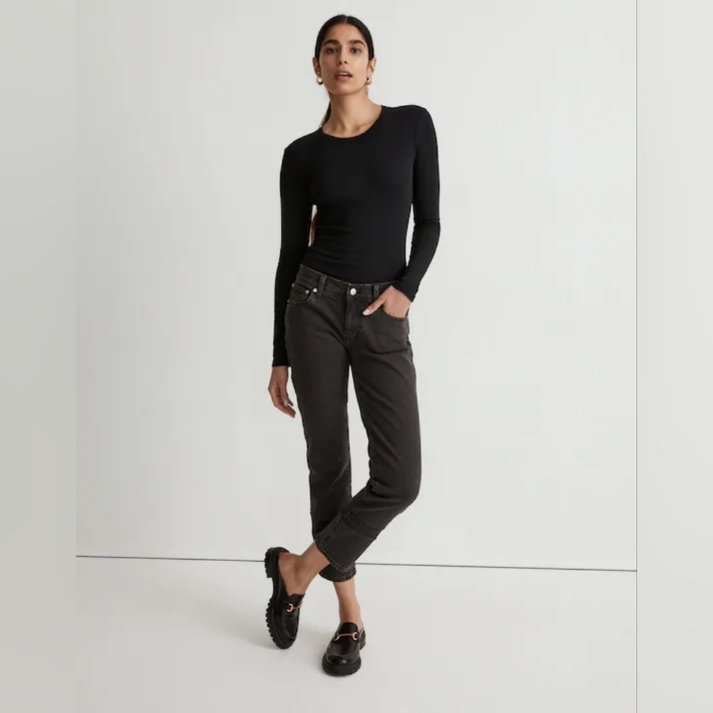 Madewell 25 The Low-Rise Perfect Vintage Jean In Lunar Wash 25